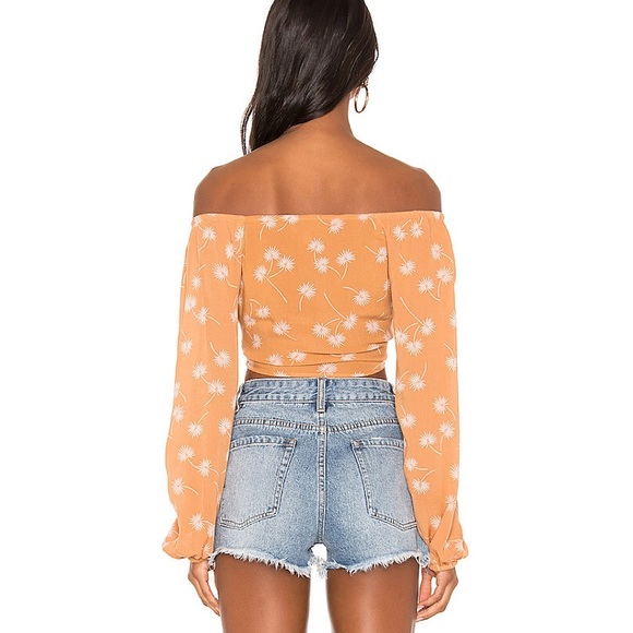 Amuse Society Lorena Woven Wrap Top - Picture 4 of 7